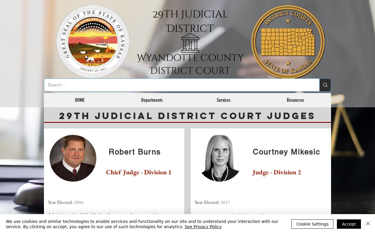 Wyandotte County District Court judicial division roster