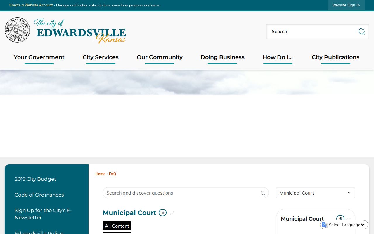Edwardsville Municipal Court FAQ