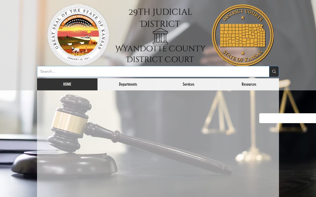 29th Judicial District Court home for Wyandotte County dockets