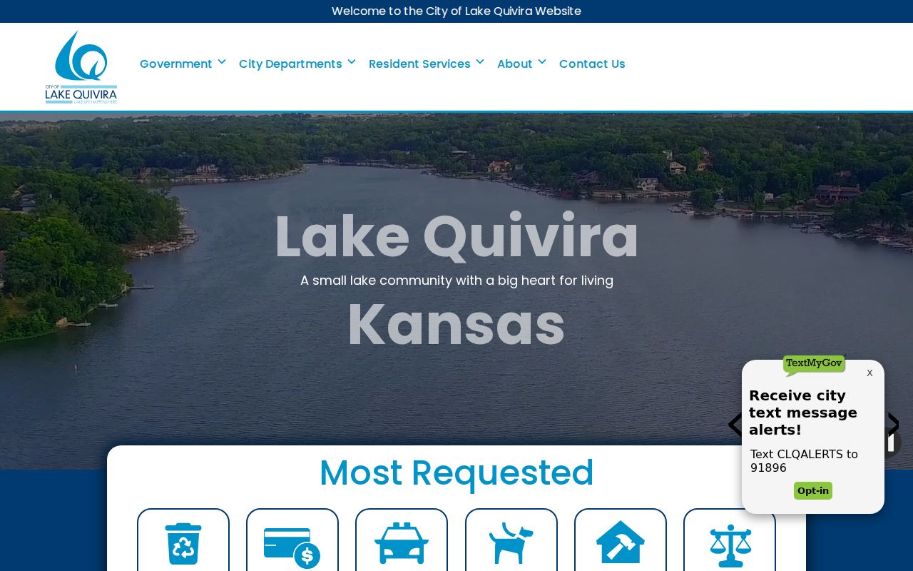 Official Lake Quivira city website